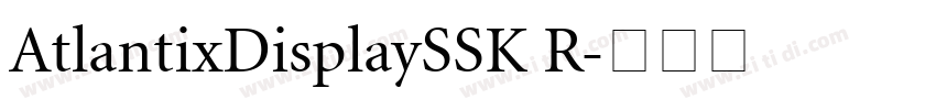 AtlantixDisplaySSK R字体转换